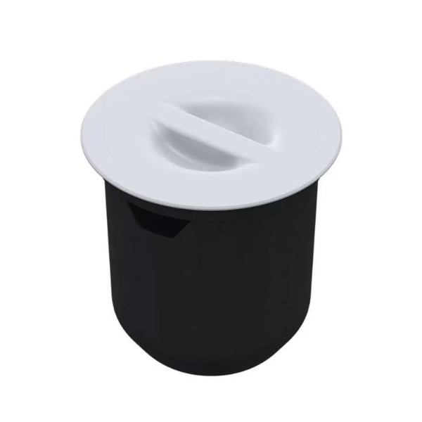 Encontraproduto.com.br - Lixeira Embutir Redonda 8L Metasul