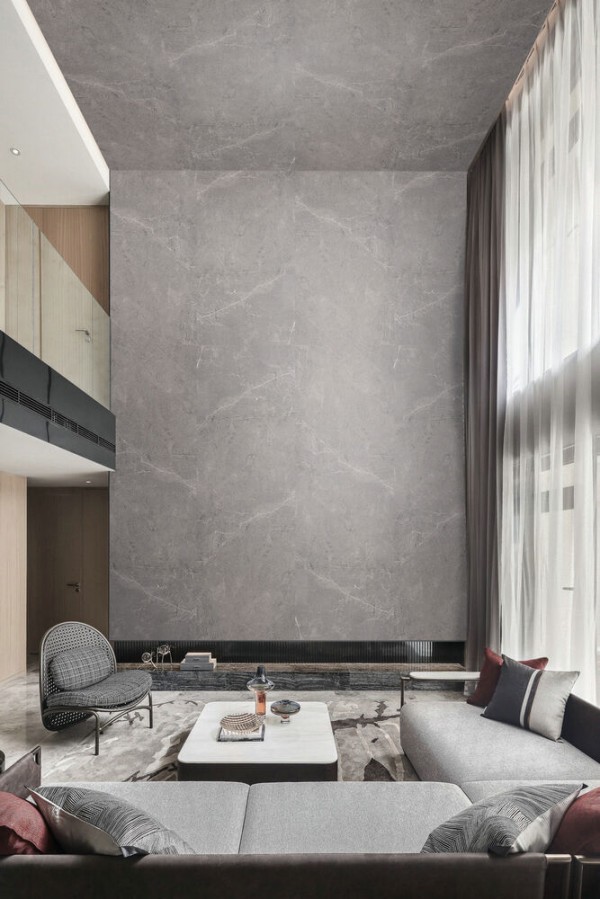 Piso Vinilico 92x280 Chateau Mur Sully Grafite ParedeArquitech