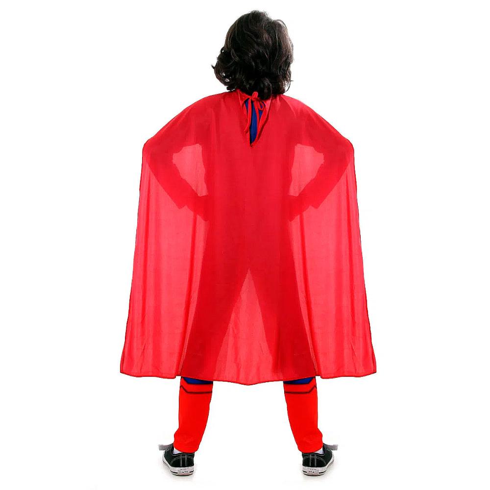 Encontraproduto.com.br - Fantasia Superman De Luxo Original Com Músculos +capa+brinde