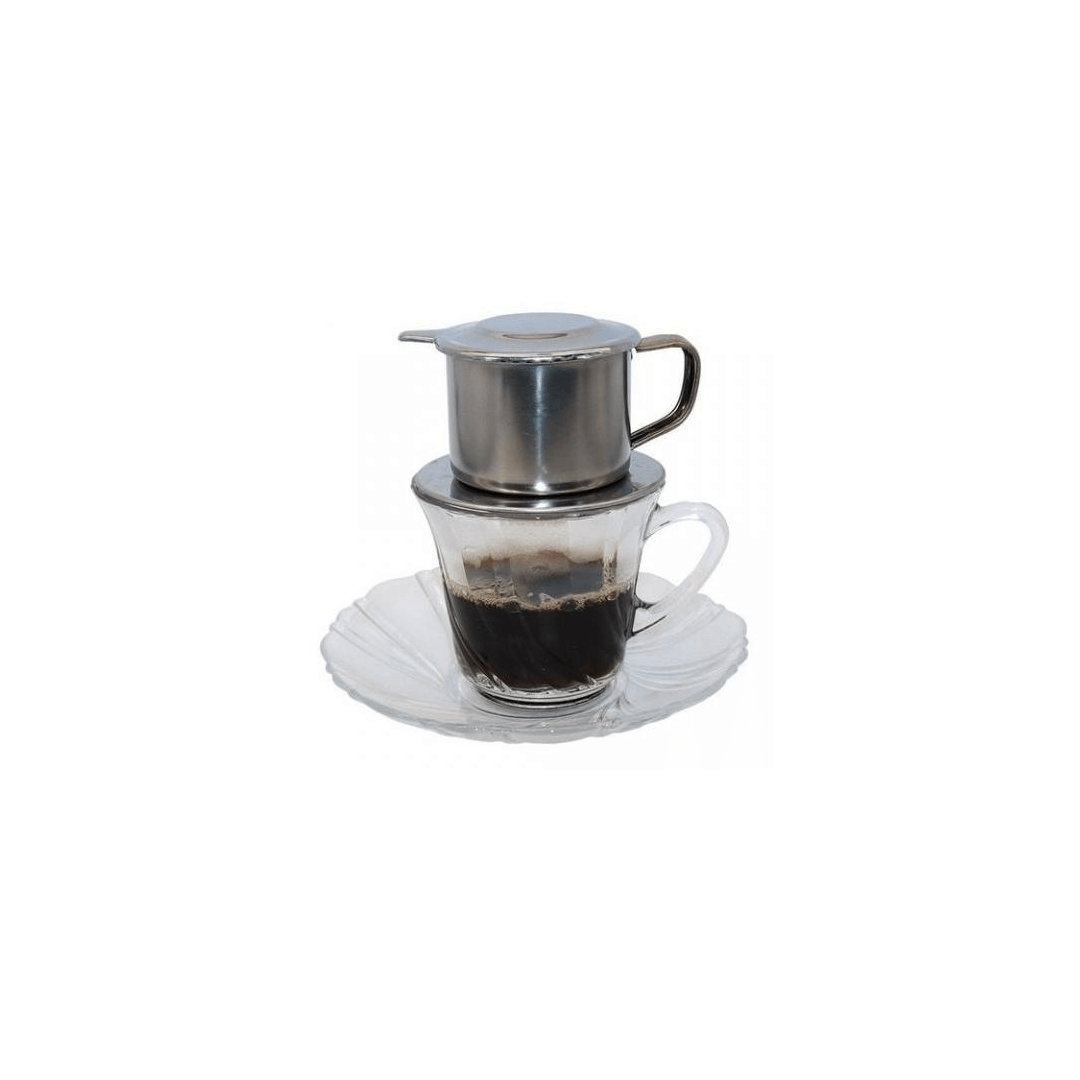 Encontraproduto.com.br - Cafeteira Café Vietnamita 150Ml Serve 1 A 3 Xícaras Aço Inox - Ixb09063 - Rio de Ouro