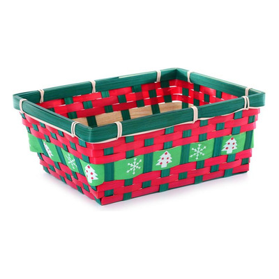 Cesto Decorativo de Natal Bambu Fartex