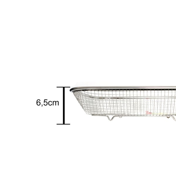 Encontraproduto.com.br - Escorredor Retangular Aço Inoxidável 6,5x21,5cmx29,5cm Wincy