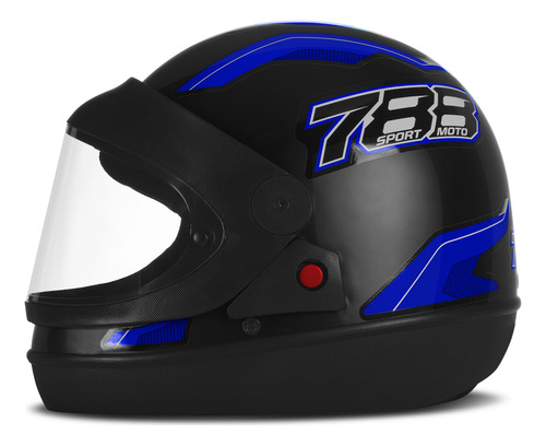 Capacete de Moto Pro Tork New Sport Preto e Vermelho 60