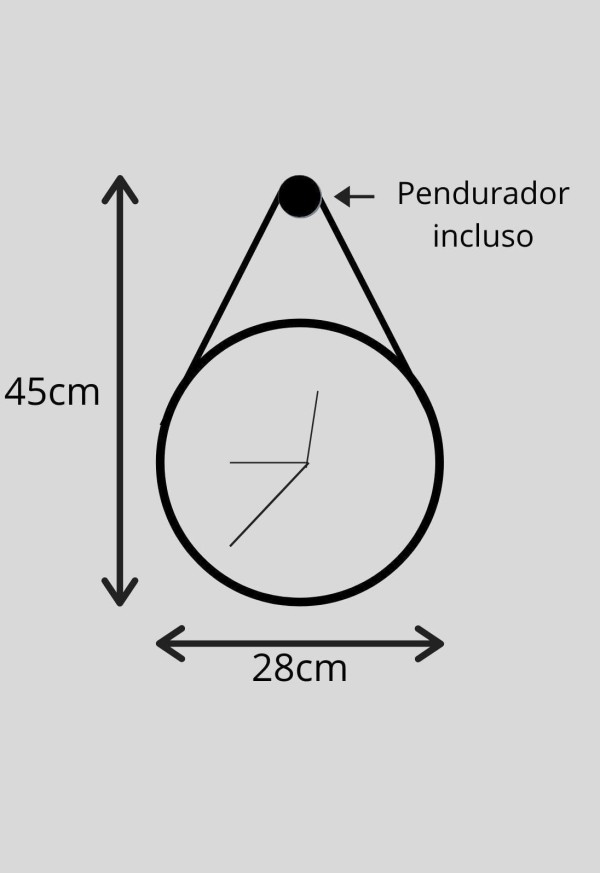 Encontraproduto.com.br - Relógio De Parede Minimalista Branco E Rosê Com Alça