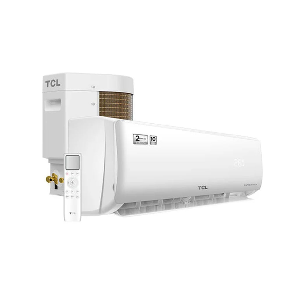 Encontraproduto.com.br - Ar condicionado Split Hi Wall Elite Inverter 12.000 BTU/H Frio TCL, com Filtro HD Silver Ion + Carvão ativado, Branco | 220V