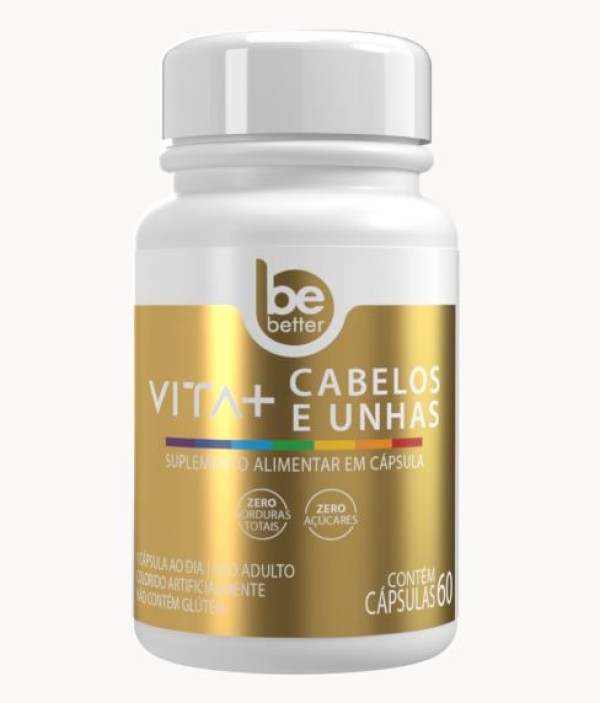 Vita Mais Cabelos E Unhas 60 cápsulas  Be Better