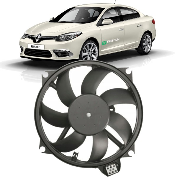 Eletroventilador do radiador renault fluence 2.0 2011 á 2017 ventoinha c/resistência