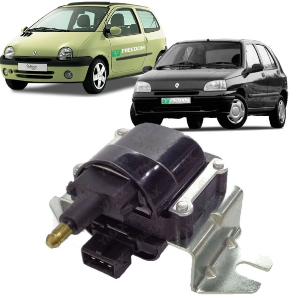 Bobina de ignição renault clio r19 trafic 1.6 8v twingo 1.2 8v 1994 a 2000 - 3 pinos