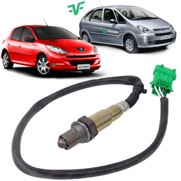 Sonda lambda citroen c3 c5 picasso peugeot 206 207 307 407 1997 á 2014 plug verde pré-catalisador