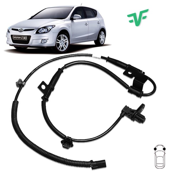 Encontraproduto.com.br - Sensor de freio abs hyundai i30 2.0 16v 2009 á 2012 dianteiro direito/esquerdo