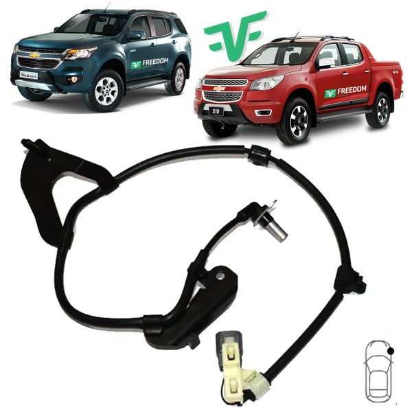 Encontraproduto.com.br - Sensor de freio abs gm s10 trailblazer 2013 á 2021 dianteiro direito