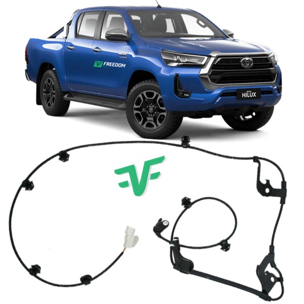 Encontraproduto.com.br - Sensor de freio abs toyota hilux pickup sw4 2.7 2.8d 3.0d 4.0 2015 á 2021 dianteiro direito