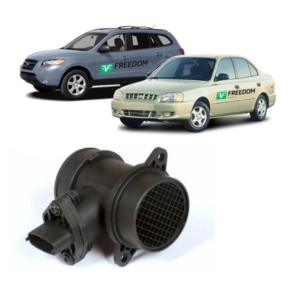Medidor do fluxo ar hyundai accent 1.5 santa fé 2.7 sonata 2.0 1992 a 2008