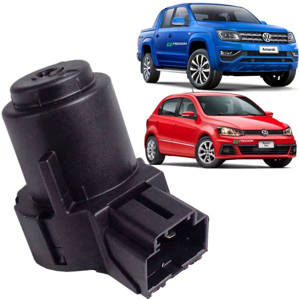 Encontraproduto.com.br - Trava de direção com comutador vw amarok gol fox voyage fox spacefox 1.0 1.6 2.0 - 2010 a 2018