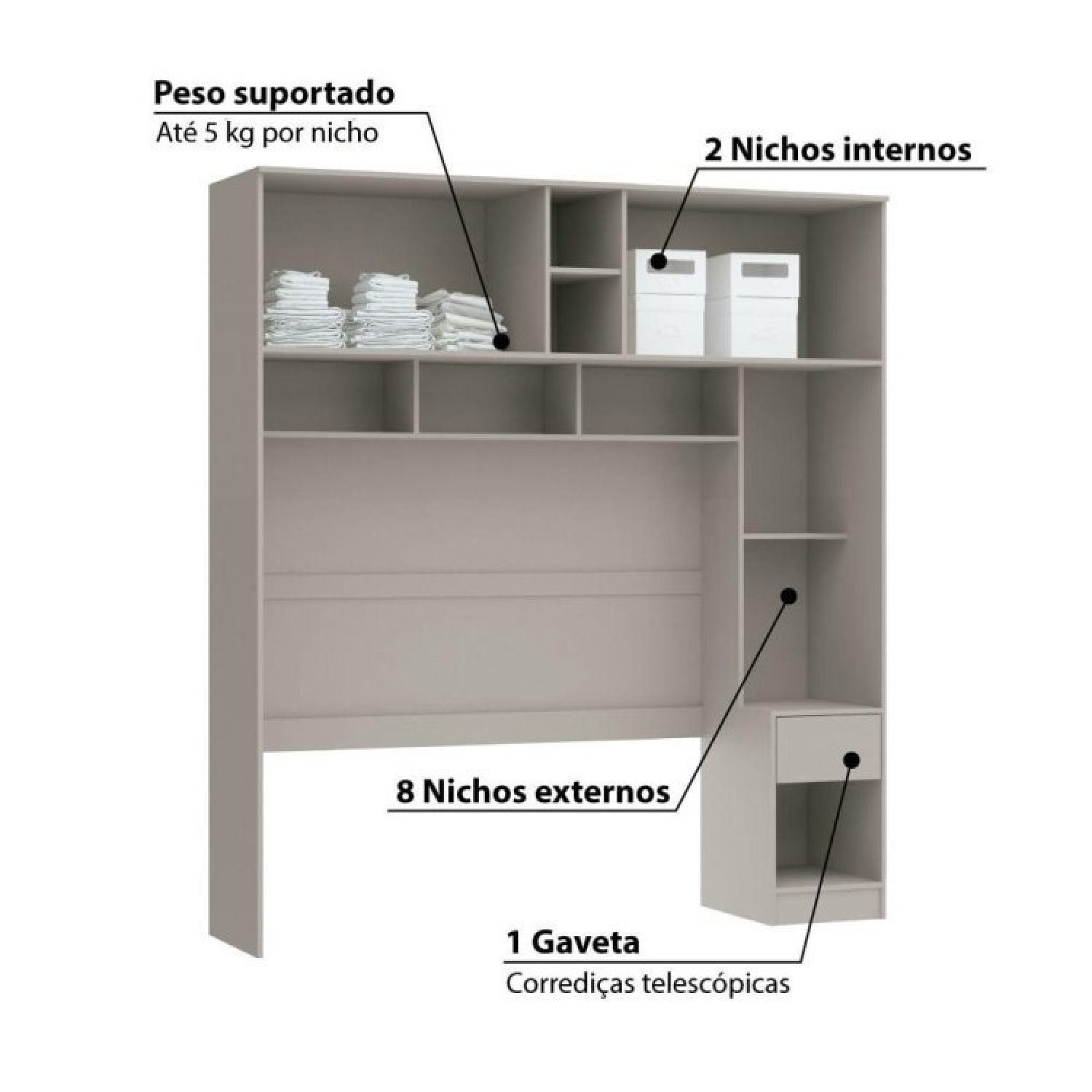 Encontraproduto.com.br - Quarto Modulado Casal Urban Com 8 Portas Móveis Castro Níquel
