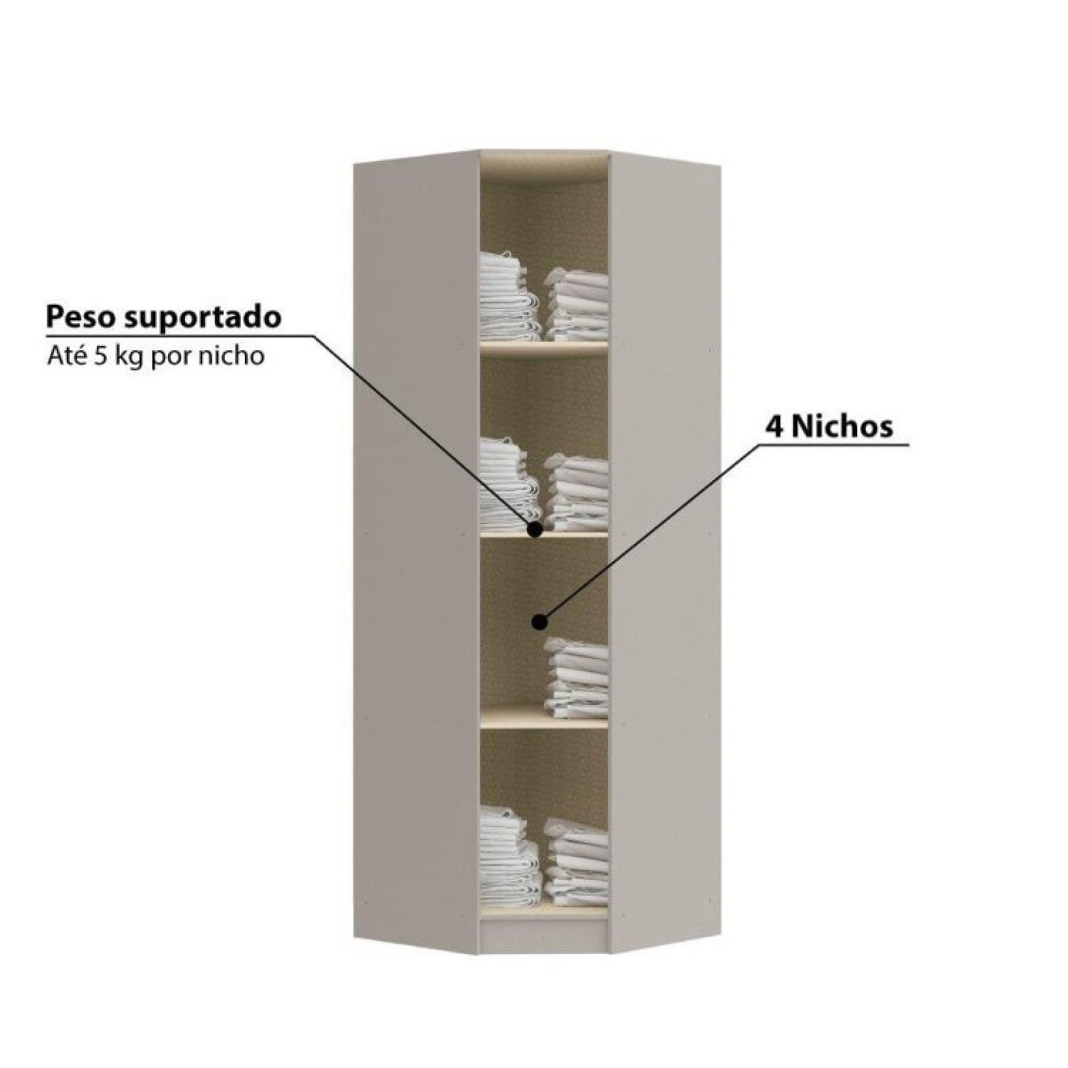 Encontraproduto.com.br - Quarto Modulado Casal Urban Com 8 Portas Móveis Castro Níquel