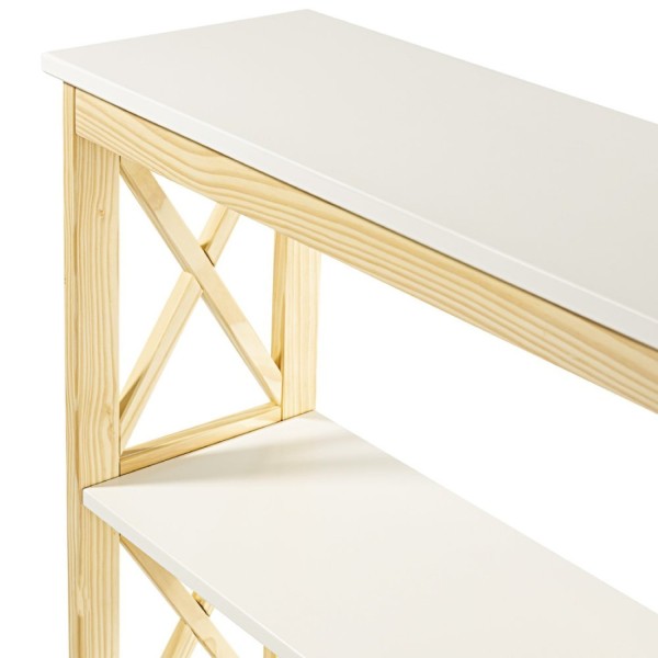 Encontraproduto.com.br - Estante Montessoriana Com 2 Nichos Garden Ii Casatema Branco/Natural