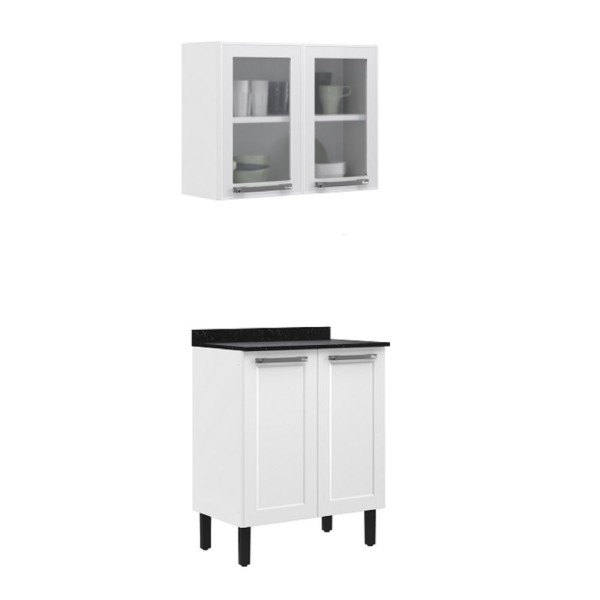 Cozinha Compacta 2 Peças 4 Portas Florença Itatiaia Branco