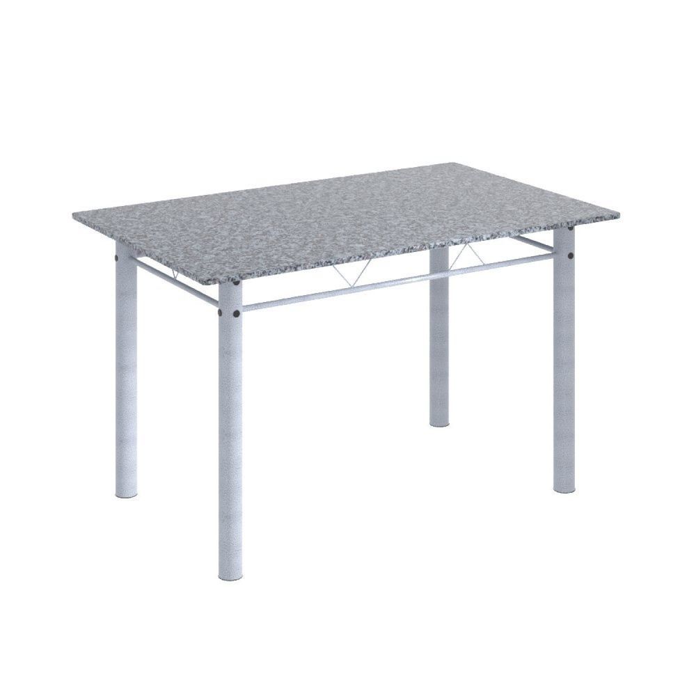 Encontraproduto.com.br - Conjunto De Mesa 120X75Cm Tampo Em Granito Com 4 Cadeiras Iris A Soma Móveis Botanic Bege/Martelado Pérola/Granito