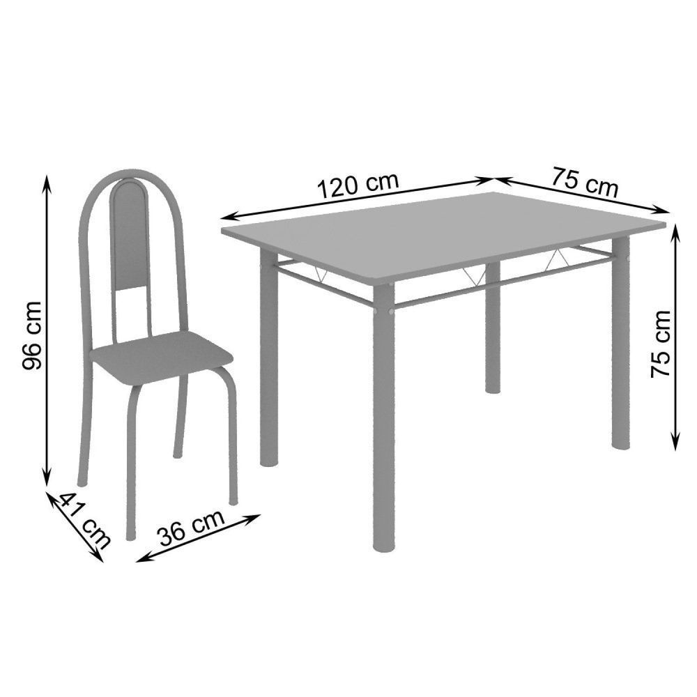 Encontraproduto.com.br - Conjunto De Mesa 120X75Cm Tampo Em Granito Com 4 Cadeiras Iris A Soma Móveis Botanic Bege/Martelado Pérola/Granito