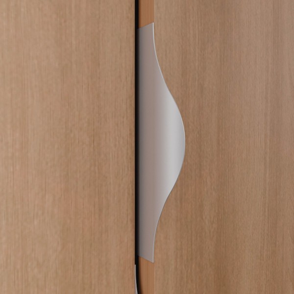 Encontraproduto.com.br - Guarda-Roupa 2 Portas com Cabideiro e 2 Gavetas Hera CabeCasa MadeiraMadeira Branco Geada/Louro