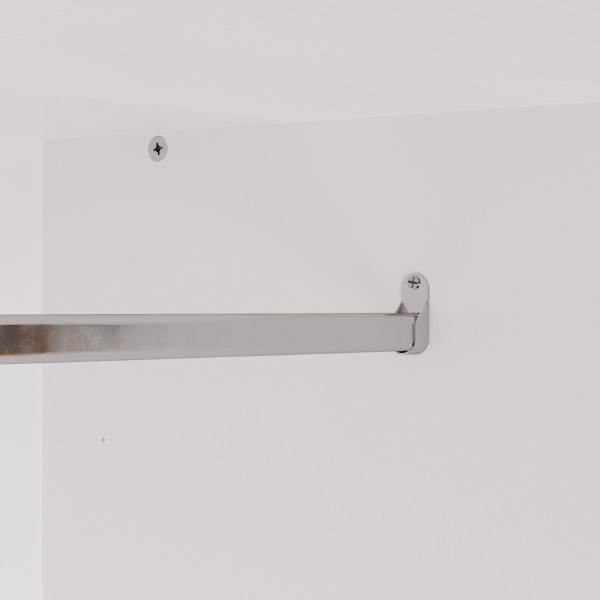 Encontraproduto.com.br - Guarda-Roupa 2 Portas com Cabideiro e 2 Gavetas Hera CabeCasa MadeiraMadeira Branco Geada/Louro