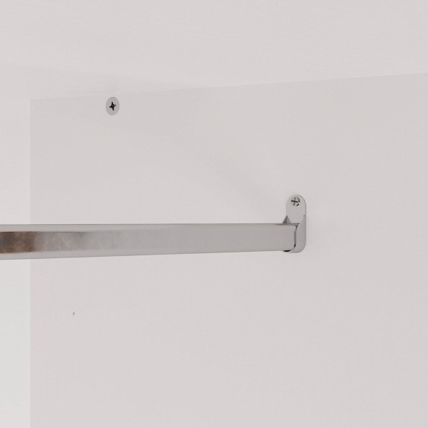 Encontraproduto.com.br - Guarda-Roupa 2 Portas com Cabideiro e 2 Gavetas Hera CabeCasa MadeiraMadeira Branco Geada/Louro
