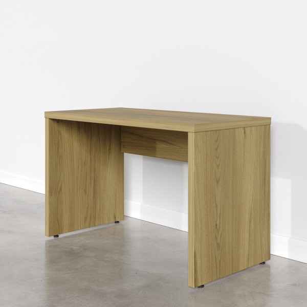 Encontraproduto.com.br - Mesa de Escritório em Tamburato Acabamento em BP 120cm Ficus CabeCasa MadeiraMadeira Rovere