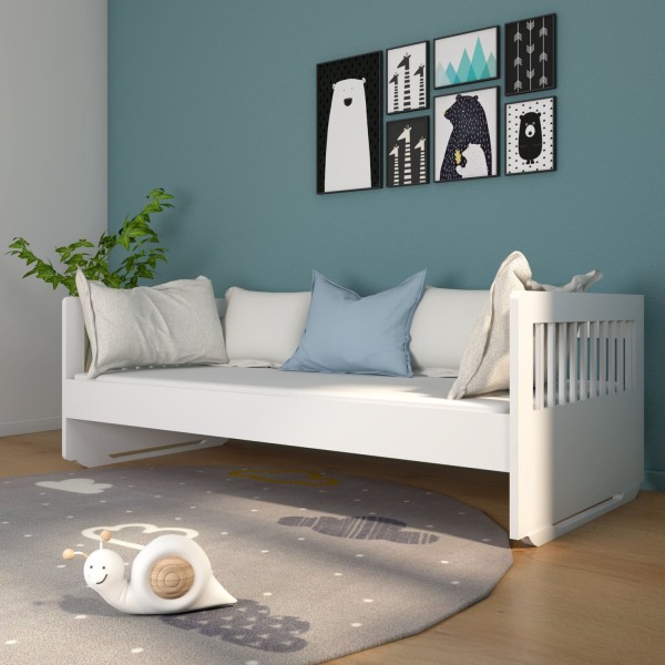 Encontraproduto.com.br - Cama Sofá  Infantil Neo Timber Branco