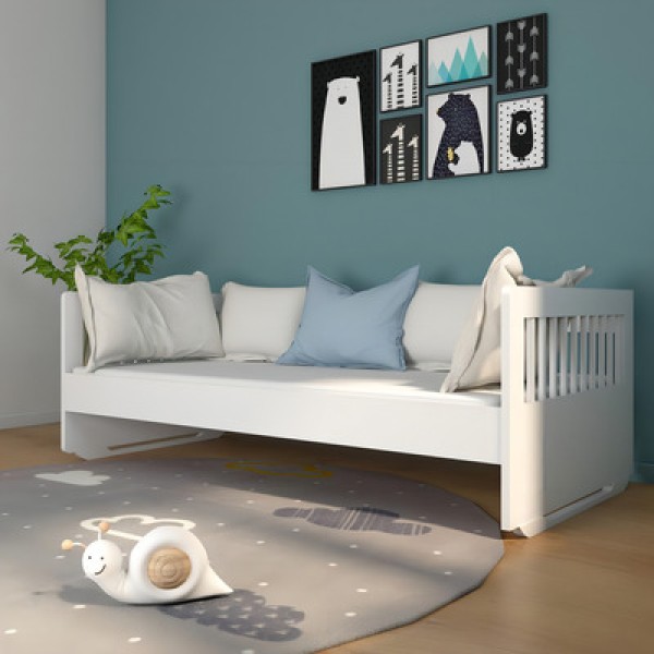 Encontraproduto.com.br - Cama Sofá  Infantil Neo Timber Branco