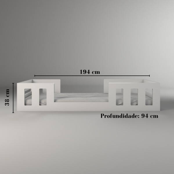 Encontraproduto.com.br - Cama Montessori Play Timber Branco