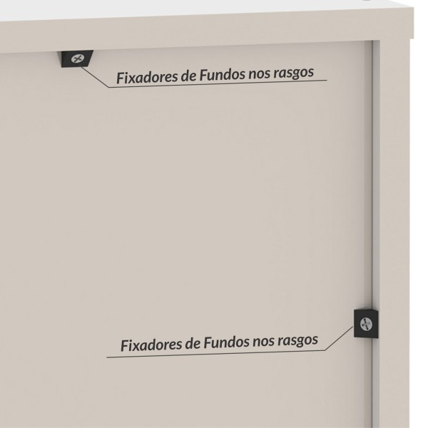 Encontraproduto.com.br - Cômoda Solteiro Retrô 4 Gavetas Alpi Branco