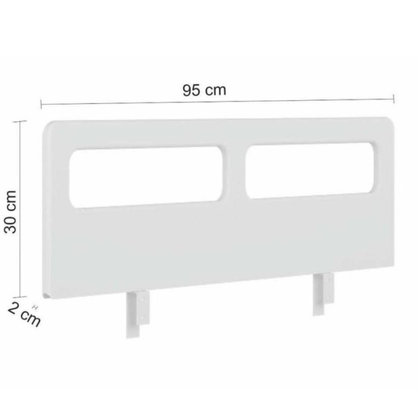 Encontraproduto.com.br - Grade de Proteção para Cama Infantil Divicar Móveis Branco