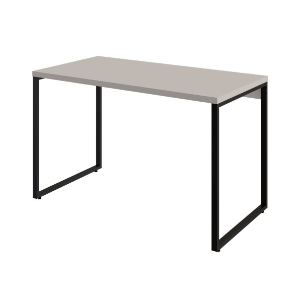 Encontraproduto.com.br - Mesa Para Escritório Office Estilo Industrial 120cm Kuadra Compace Branco Chess