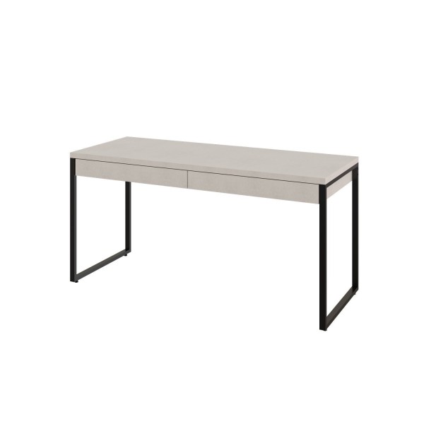 Encontraproduto.com.br - Mesa Para Escritório 150cm 2 Gavetas Kuadra Compace Branco Chess