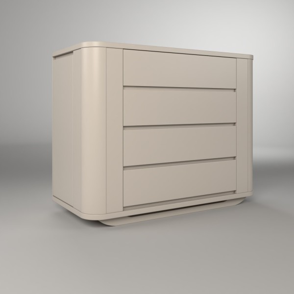 Encontraproduto.com.br - Cômoda Infantil 2 Portas 4 Gavetas Neo Timber Areia