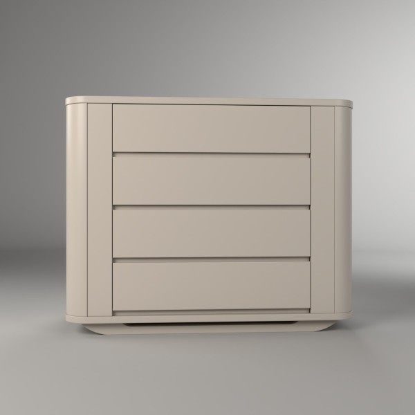 Encontraproduto.com.br - Cômoda Infantil 2 Portas 4 Gavetas Neo Timber Areia