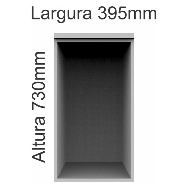 Encontraproduto.com.br - Modulo Aéreo 1 Porta Elegance Móveis Castro Angelin/Níquel
