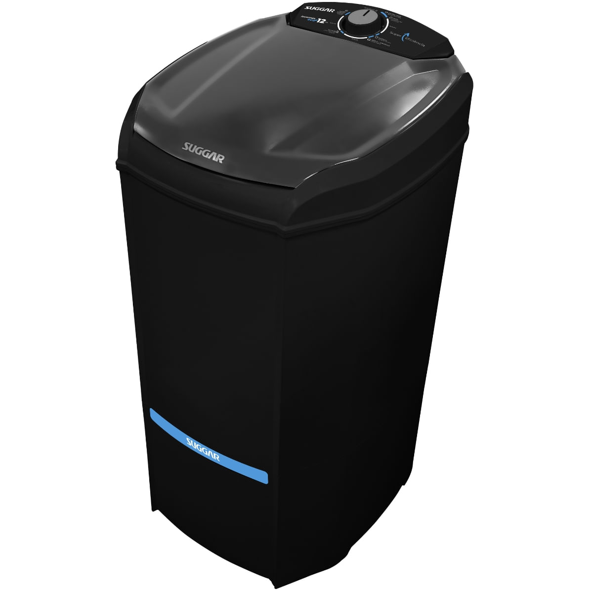 Lavadora de Roupas Suggar 12Kg Lavamax Eco Preta LE1202PT – 220 Volts