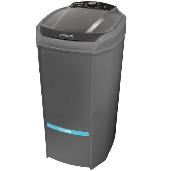 Encontraproduto.com.br - Tanquinho Suggar 15Kg Lavamax Eco LE1521PR com Dispenser Para Sabão e Desligamento Automático - Prata