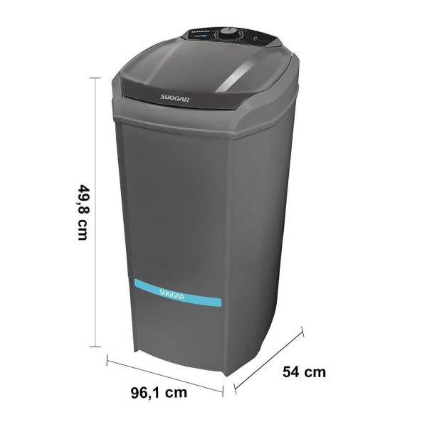 Encontraproduto.com.br - Lavadora Lavamax Eco 15kg Prata Suggar 220V