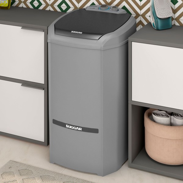 Encontraproduto.com.br - Lavadora Lavamax Eco 15kg Prata Suggar 220V