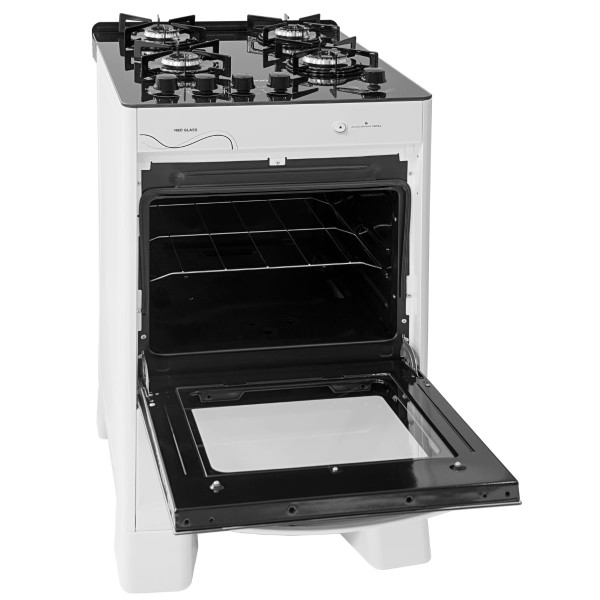 Encontraproduto.com.br - Fogão Neo Glass Fgvng410br Com 4 Bocas Piso Suggar Branco Bivolt