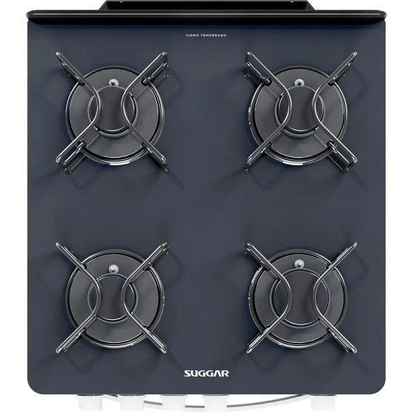 Encontraproduto.com.br - Fogão Neo Glass Fgvng410br Com 4 Bocas Piso Suggar Branco Bivolt