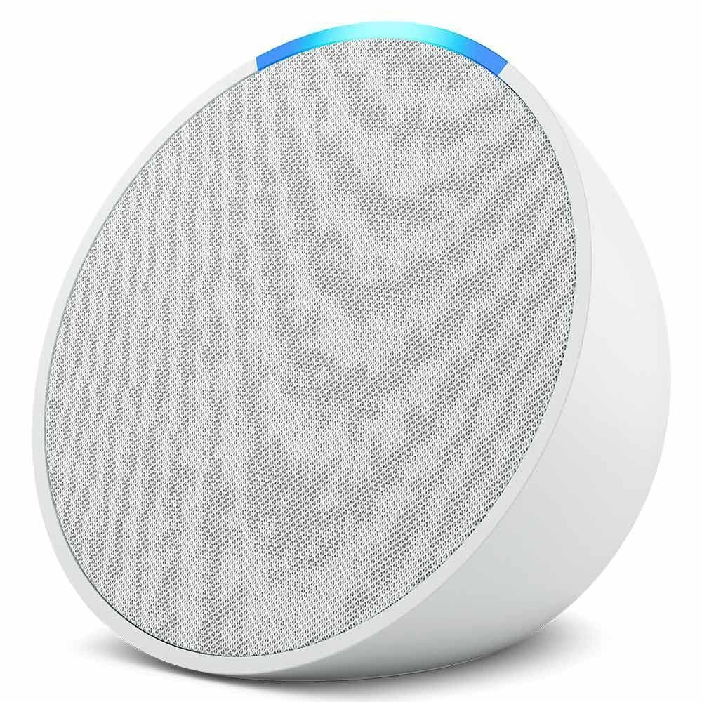 Encontraproduto.com.br - Smart Speaker Bluetooth Amazon Echo Pop Com Alexa Branco - Echopop