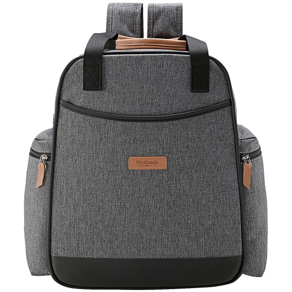 Mochila Maternidade para bebê Aconchego Cinza - Pirulitando Baby
