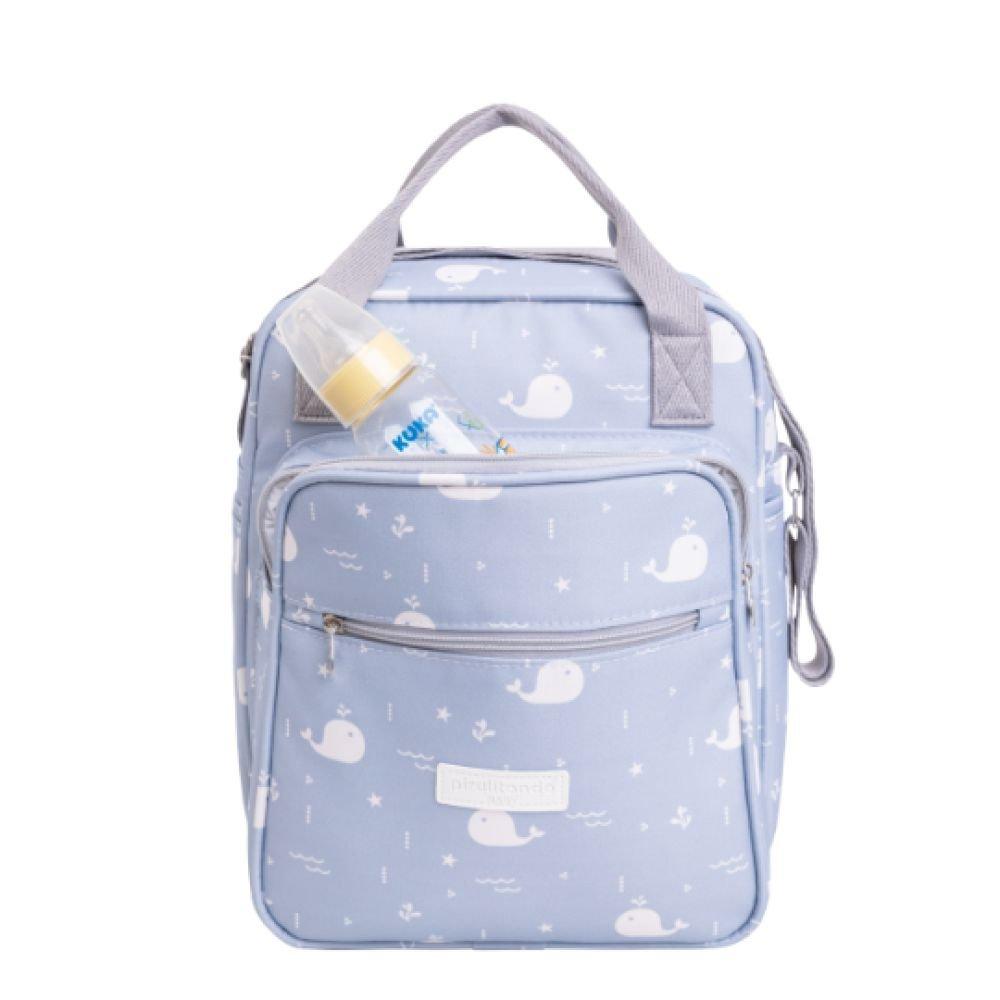 Bolsa de Maternidade Média Fundo do Mar PirulitandoBaby Azul