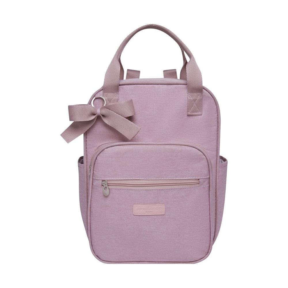 Mochila Maternidade para bebê Essencial Rosa Mescla - Pirulitando Baby