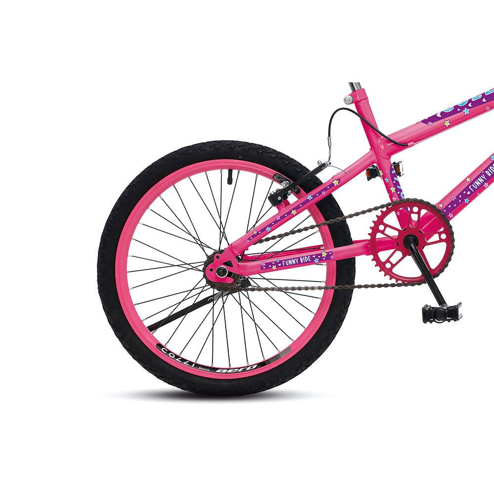 Encontraproduto.com.br - Bicicleta Jully Aro 20 Rosa Neon -  COLLI