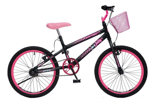 Encontraproduto.com.br - Bicicleta Jully Aro 20 Rosa Neon -  COLLI